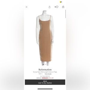 Formation velvet dress